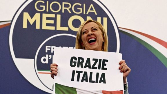 Giorgia Meloni, ganadora de las elecciones en Italia