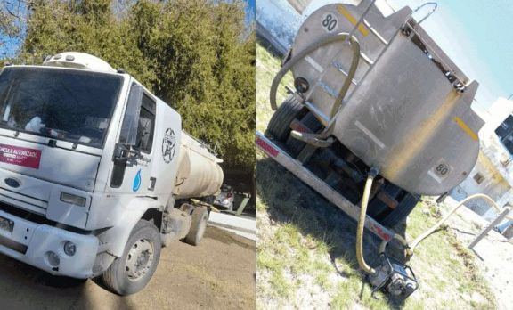 San Luis Agua puso camiones hidrantes para abastecer de agua cruda a usuarios