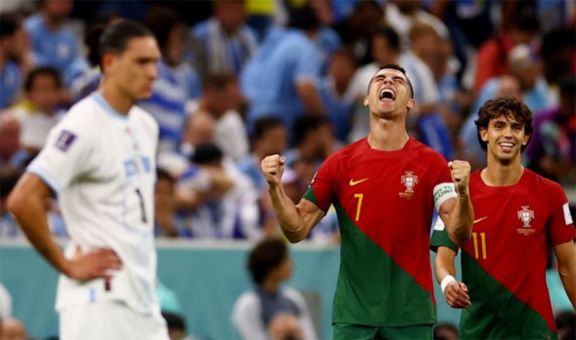 Portugal le ganó a Uruguay y avanzó a octavos de final