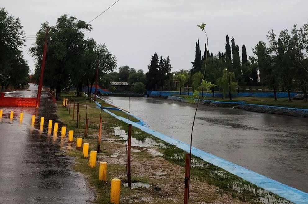 Santa Rosa, la localidad que más agua recibió en 24 horas