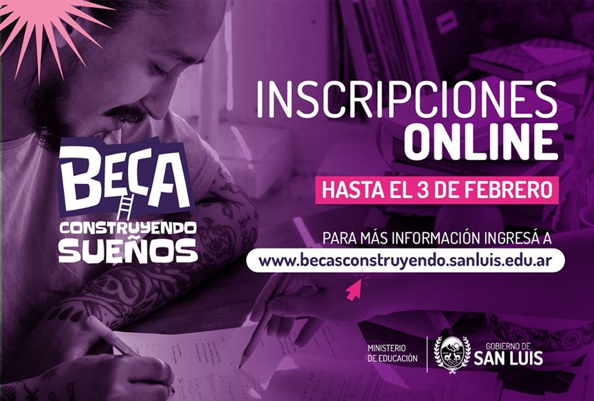 Beca “Construyendo Sueños”: continúan abiertas las inscripciones