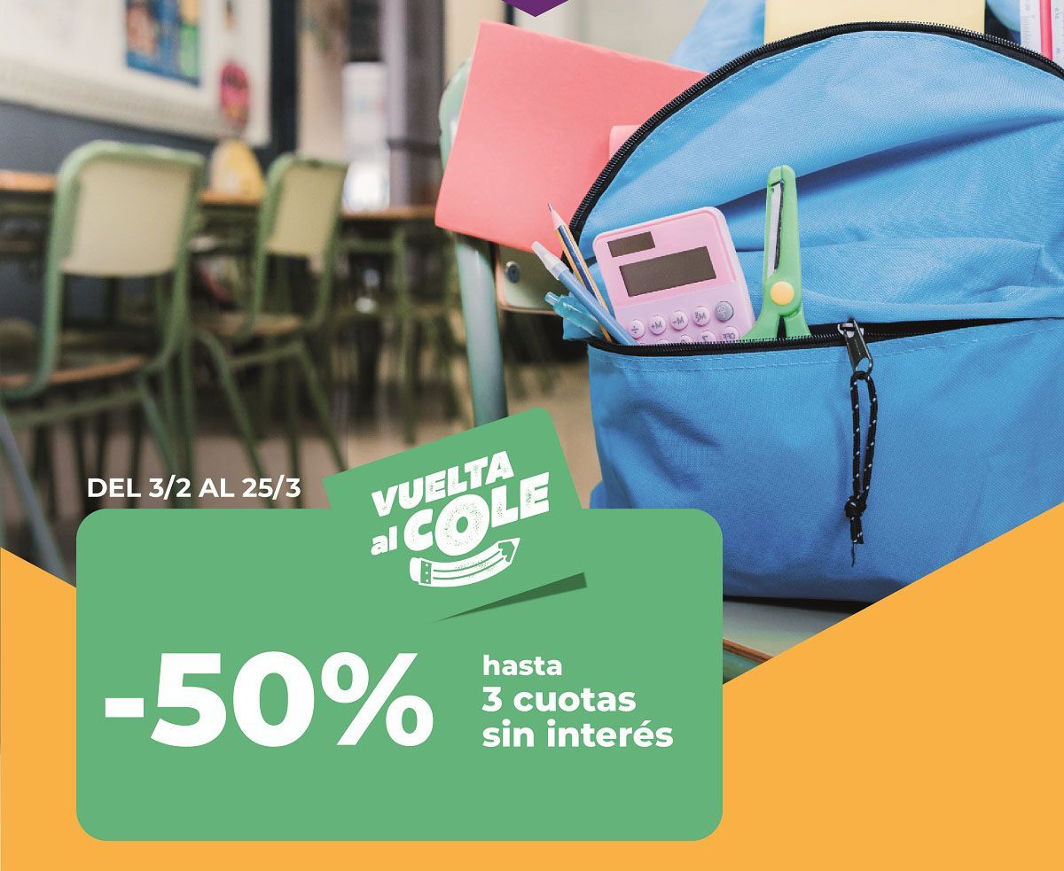 “Vuelta al Cole”: una nueva promo con importantes descuentos para comprar artículos escolares