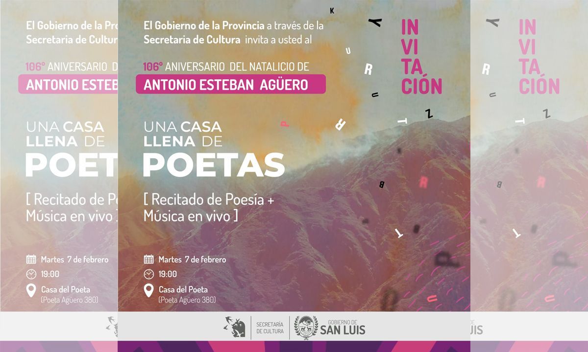 Llega el evento "Una casa llena de poetas"