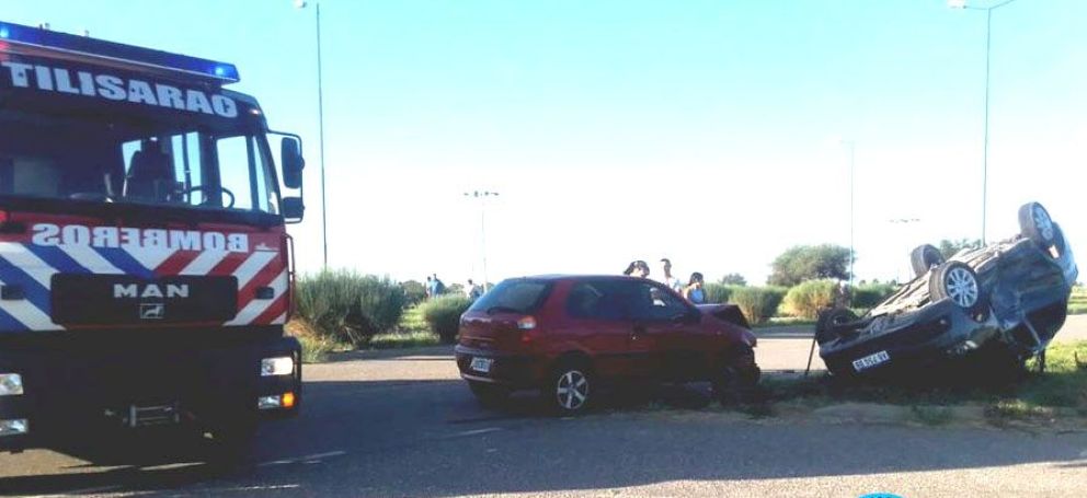 Violento choque de vehículos entre Tilisarao y Renca