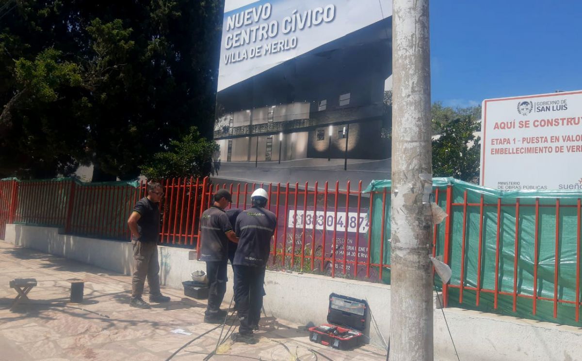 Zonas de Merlo sin servicio de Wi-Fi por la rotura del tendido de fibra óptica