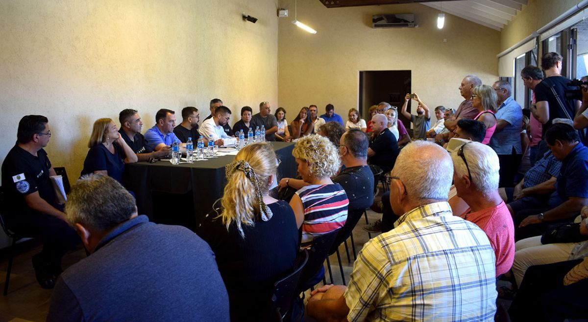 El Ministro Latini y el Intendente Álvarez Pinto encabezaron la reunión del Consejo Municipal de Seguridad 
