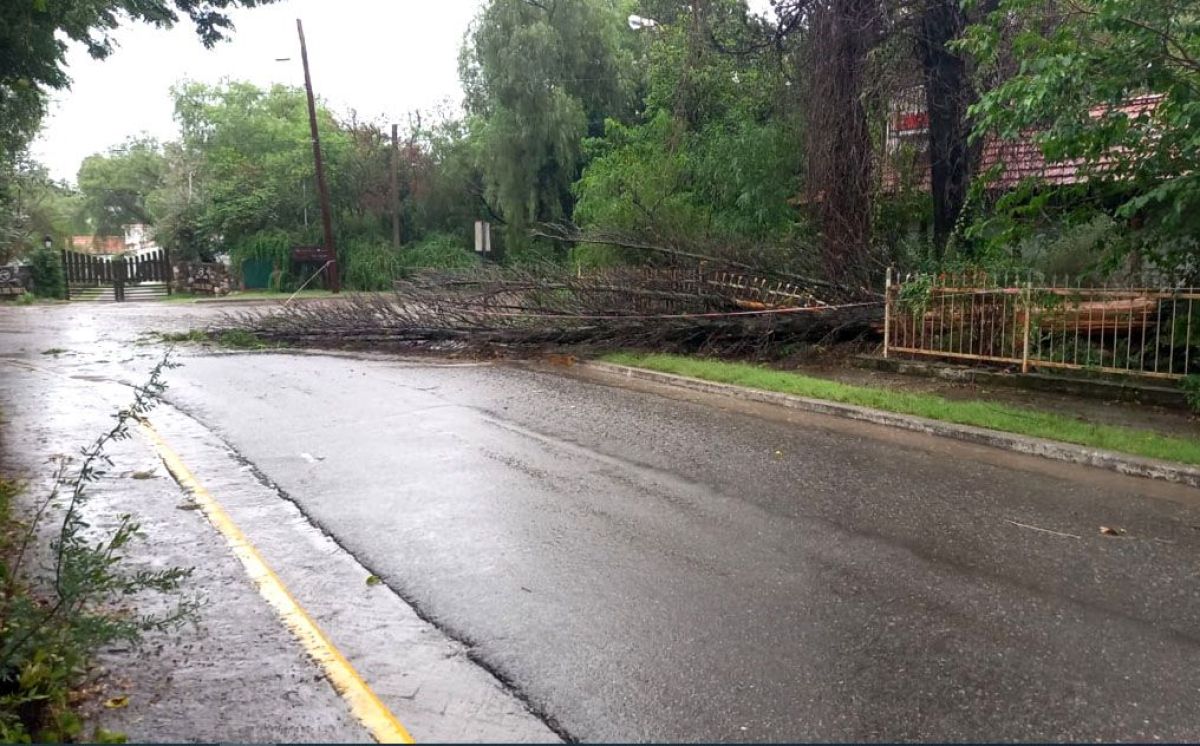 Villa de Merlo: solicitan circular con extrema precaución por la tormenta