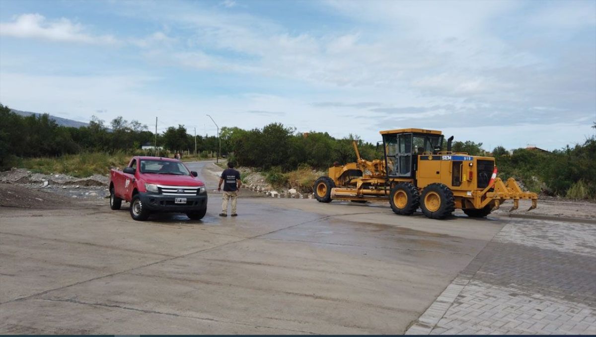 Tras la intensa caída de lluvia el municipio montó un operativo de emergencia
