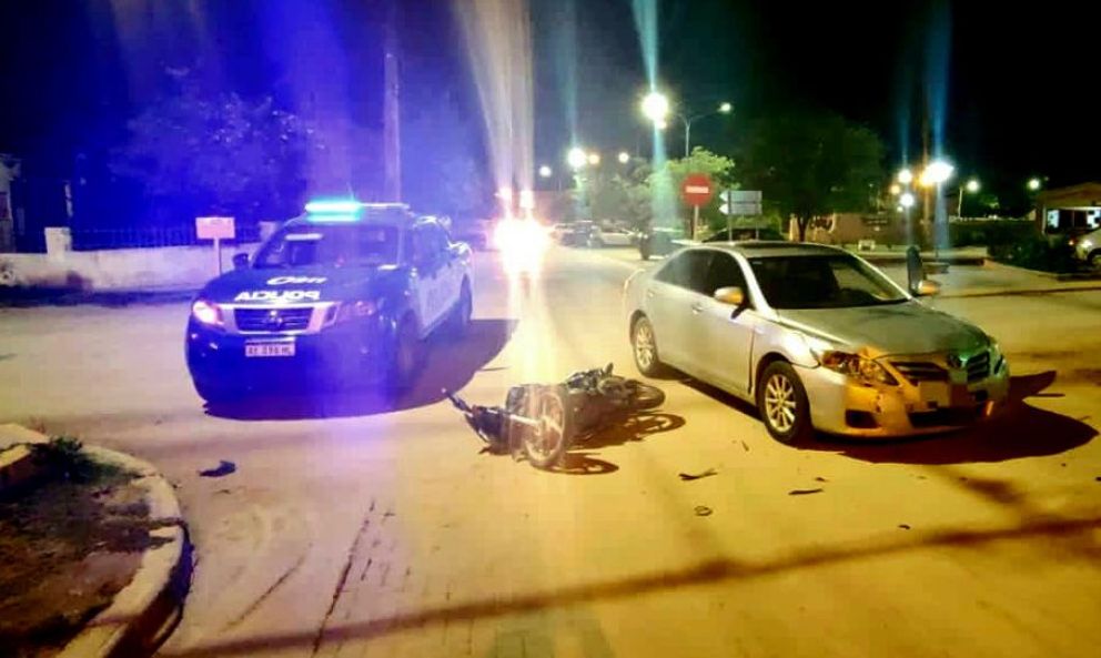 Dos motociclistas resultaron heridos en un accidente ocurrido en La Paz