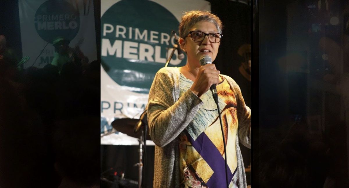 Ivana Catalán, candidata a intendenta por el sublema Primero Merlo.