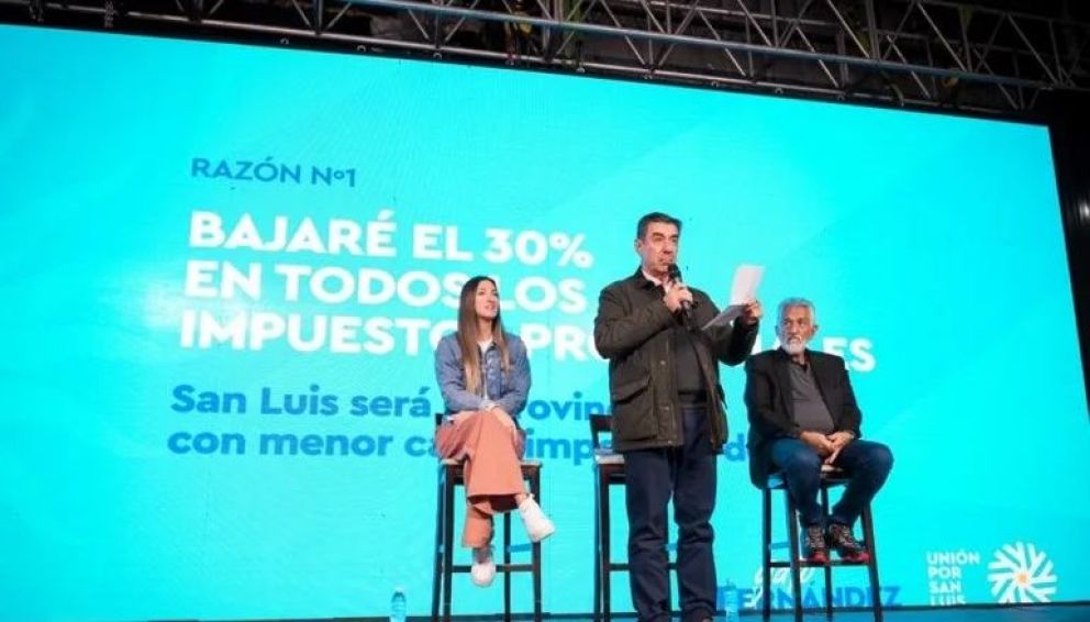 El "Gato" Fernández prometió bajar los impuestos un 30%