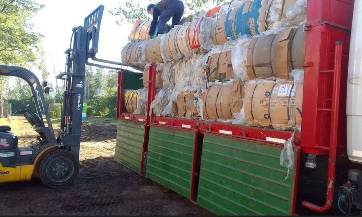 5 toneladas de plástico nylon salen del Centro Municipal de Reciclado y vuelven a la cadena industrial