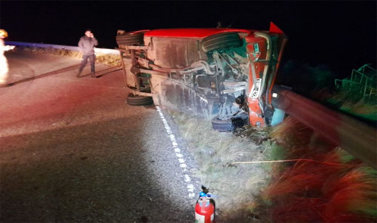 Accidente en el camino al filo