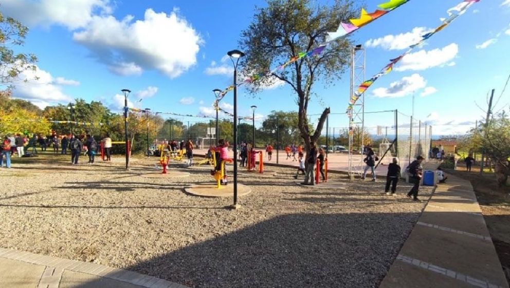 Inauguraron el Playón Deportivo y la Plaza Saludable de Cerro de Oro