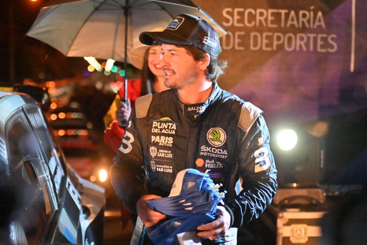 Multitudinaria fiesta de la rampa simbólica del Rally Argentino en San Luis